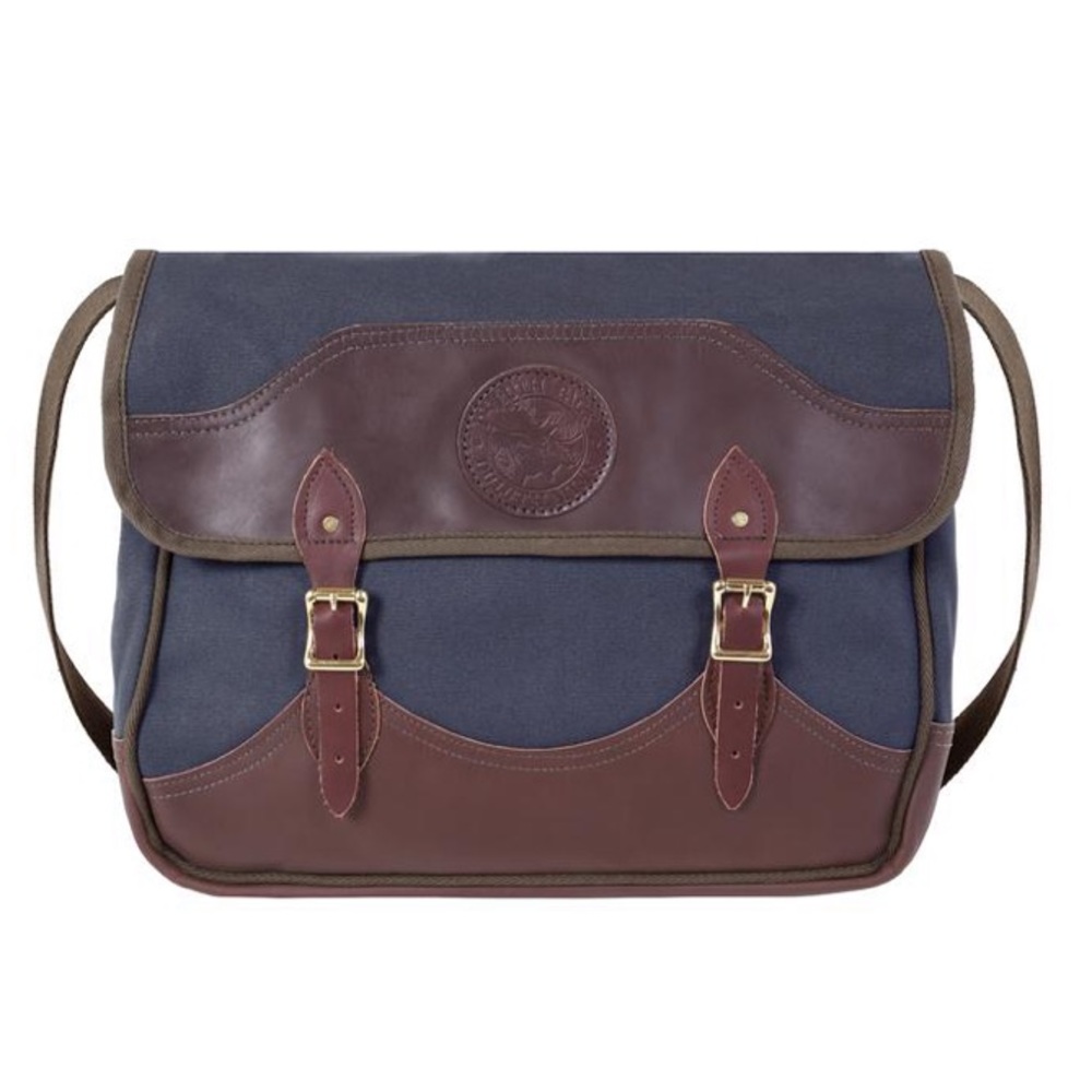 Duluth Pack Deluxe Book Bag Navy Messenger Bag
